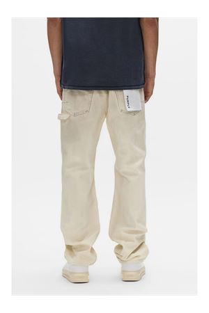 P015 Canvas Carpenter Bianco Sporco PURPLE BRAND | P015CSLW126OFFWHITE